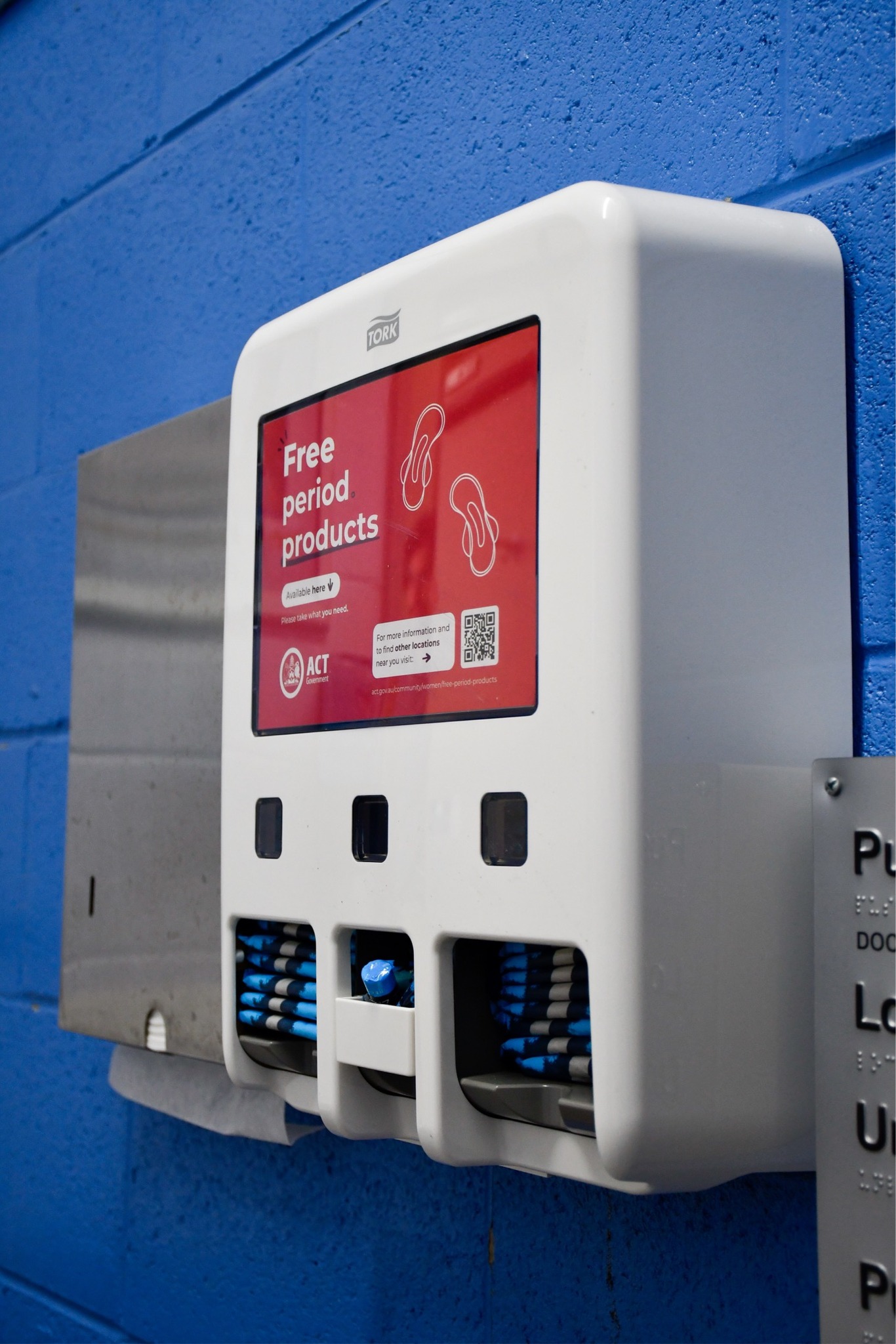Free period products dispensers rolled out in ACT public schools Main Image